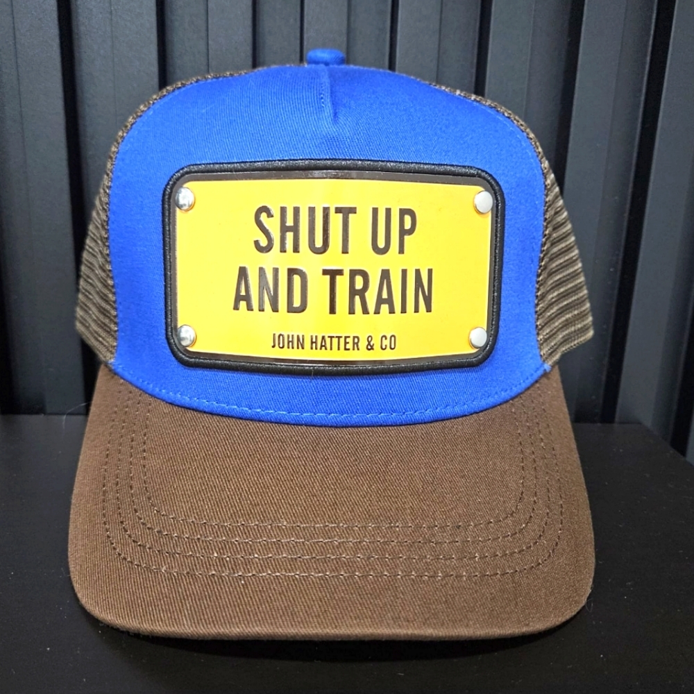 Blue and Brown Trucker Hat